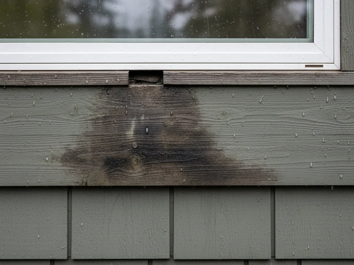 Wind-Driven Rain Penetration — siding issue on Anacortes home, GP General Corp inspection